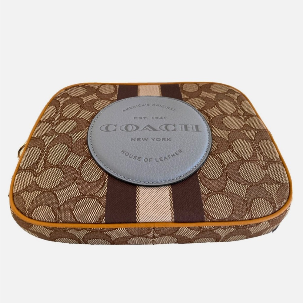Coach Dempsey Camera Bag in Signature Jacquard with Patch - Picture 7 of 14